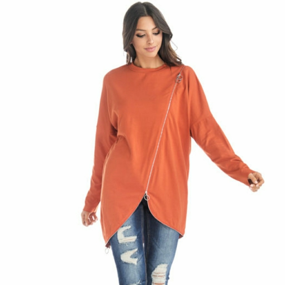 TOV RUST ZIPPER LINK TOP - Picture 4 of 7